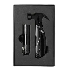 Набор подарочный Tools Hummer (мультитул и фонарик) в подарочной коробке, черный
