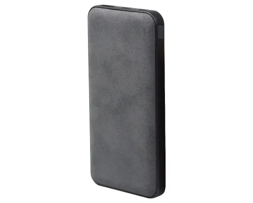 Внешний аккумулятор (powerbank) «WeCharge Velvet», 10 000 mAH, 5V -2A , c цифровым дисплеем для контроля заряда, серый