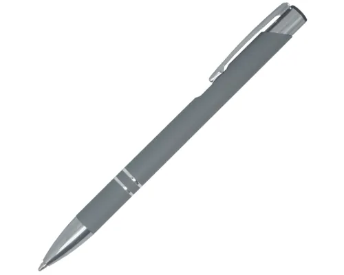 Ручка шариковая, Legend Soft Touch Mirror Silver, серая