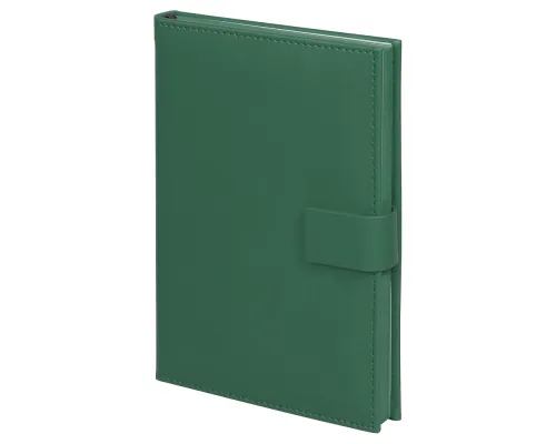 Ежедневник City Latte Pasadena А5, зеленый, недатированный, в твердой обложке с поролоном и с магнитным клапаном