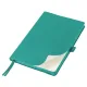 Ежедневник Flexy Line Linen А5, бирюзовый/бирюзовый, недатированный, в гибкой обложке, с резинкой и петлей для ручки