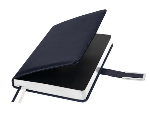 Ежедневник City Bary Mocco A5 в подарочной коробке, синий с серебристым, недатированный, в твердой обложке