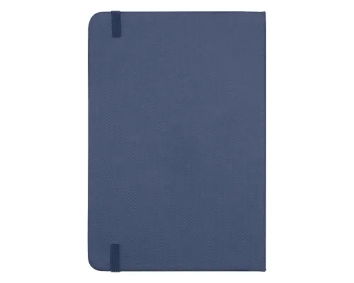 Блокнот А5 Hobard, в твердой тканевой обложке c резинкой в линейку, темно-синий