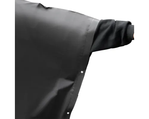 Дождевик пончо Budget туристический один размер, черный