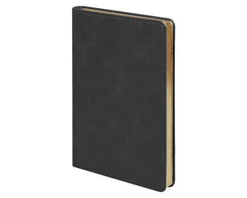 Ежедневник Urban Elegiya Ausone A5, черный с золотистым, недатированный, в полугибкой обложке