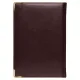 Ежедневник полудатированный Classic Pristine Gold А5, темно-коричневый  с золотом, с металлическими уголками, в твердой обложке с поролоном
