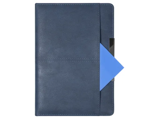 Ежедневник Smart Vegas Nottingham Print Sample Возрождая полет A5, темно-синий, недатированный, в твердой обложке с поролоном