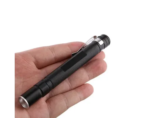 Фонарь Tools Dinan, алюминиевый, с клипсой, черный