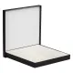 Коробка подарочная Solution Superior Alfa Fabrique, под ежедневник и ручку, черная, 25,7x25,7x2,8 см, бежевый ложемент