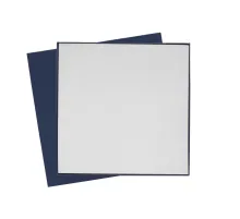 Коробка подарочная Solution Superior Soft, темно-синяя, 25,7x25,7 см, бежевый ложемент под индивидуальную вырубку