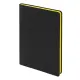 Ежедневник Flexy Latte Soft Touch Black Edition Color А5, черный/желтый, недатированный, в гибкой обложке