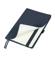 Ежедневник Flexy Line Linen А5, синий, недатированный, в гибкой обложке, с резинкой и петлей для ручки