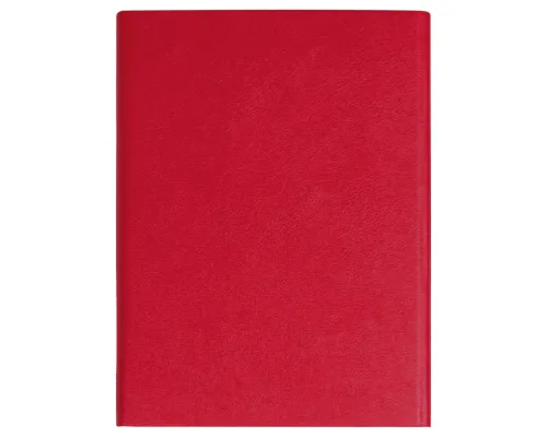 Ежедневник Alfa Bird Petrus A5, красный, недатированный, в твердой обложке с металлическим элементом