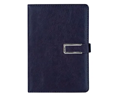 Ежедневник City Bary Mocco A5 в подарочной коробке, синий с серебристым, недатированный, в твердой обложке