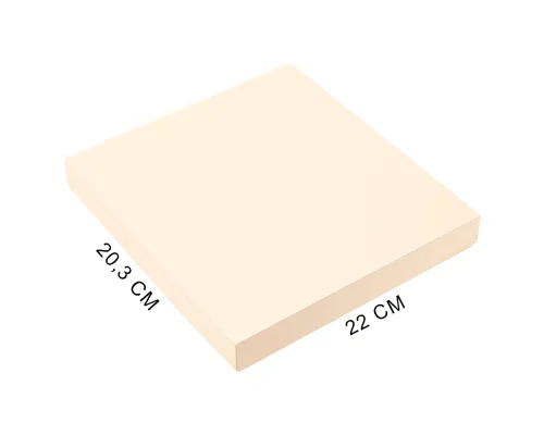 Коробка подарочная, размер  203*220*30 мм,  Solution Gift Linen  для ежедневника и ручки, кремовая с блеском