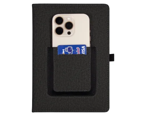 Ежедневник Smart Wallet Cambric A5, черный, недатированный, в твердой обложке с поролоном Ежедневник Smart Wallet Cambric A5, черный, недатированный, в твердой обложке с поролоном