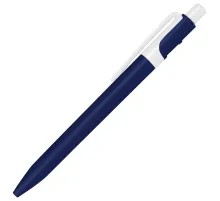 Ручка шариковая пластиковая Ravena Color темно-синяя/белая