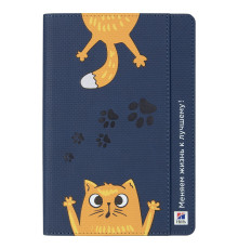 Ежедневник Flexy Smart Combi Daphne Print Sample А5, синий, недатированный, в гибкой обложке