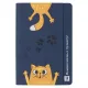 Ежедневник Flexy Smart Combi Daphne Print Sample А5, синий, недатированный, в гибкой обложке