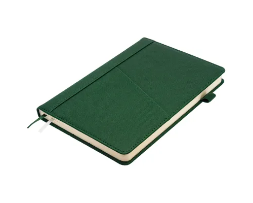 Ежедневник Smart Geneva Ostende А5, зеленый, недатированный, в твердой обложке с поролоном