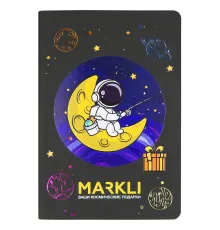 Ежедневник Flexy Latte Soft Touch Black Edition Color Print Sample Markli А5, черный/оранжевый, недатированный, в гибкой обложке