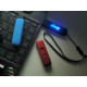 Флеш накопитель USB 2.0 COSMOS 16GB, с подсветкой, пластик, черный