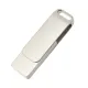 Флеш накопитель Bergamo, USB 2.0 16GB, металл, серебро