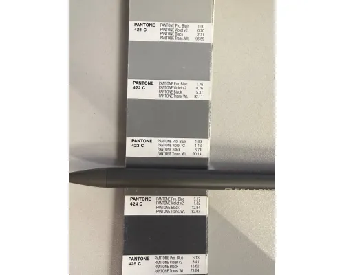 Ручка шариковая Snap Mirror матовая, металл, серый с серебристым