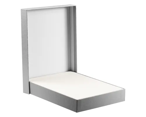 Коробка подарочная, размер 24*17,5*3 см, Solution Superior Linen, серебристая, бежевый ложемент под индивидуальную вырубку Коробка подарочная, размер 24*17,5*3 см, Solution Superior Linen, серебристая, бежевый ложемент под индивидуальную вырубку