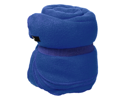 Плед дорожный флисовый Comfort Travel Blanket Warm, синий, размер 152*127 см