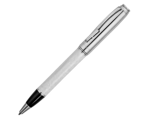 Ручка шариковая Стратфорд металлическая, серая, мраморный корпус