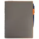 Ежедневник Flexy Verde Sivilia B5 на пружине, серо-оранжевый, недатированный, в гибкой обложке