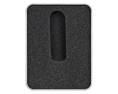 Футляр Memo для флеш накопителя металлический, размер 11,5*8,5 см, серебристый