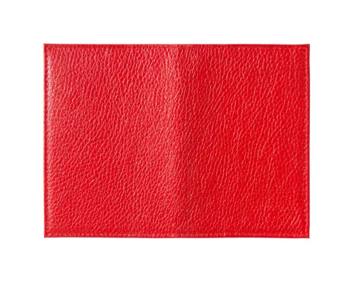 Обложка для паспорта Leather Sky Flotter Trend из натуральной кожи, красная