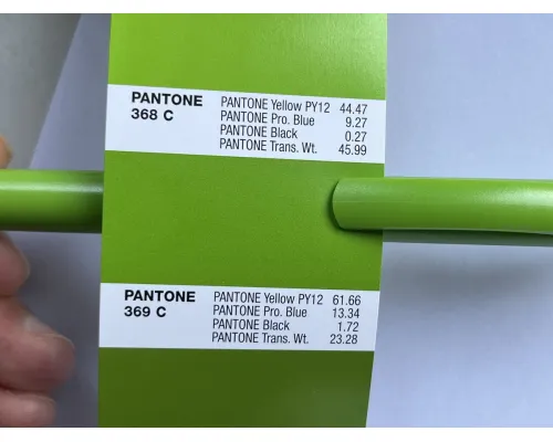Ручка шариковая Хит, пластиковая, зеленая, pantone 369 С Ручка шариковая Хит, пластиковая, зеленая, pantone 369 С