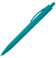 Ручка шариковая IGLA SOFT, пластиковая, софт-тач, бирюзовая 320с