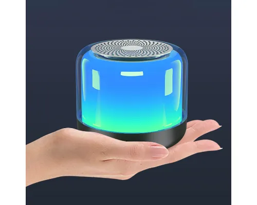 Колонка беспроводная MyTone Light Sound со светомузыкой, черная Колонка беспроводная MyTone Light Sound со светомузыкой, черная