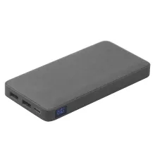 Внешний аккумулятор (powerbank) «WeCharge Velvet», 10 000 mAH, 5V -2A , c цифровым дисплеем для контроля заряда, серый
