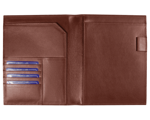 Суперобложка из натуральной кожи Universal leather размер А5+ , коричневый Суперобложка из натуральной кожи Universal leather размер А5+ , коричневый
