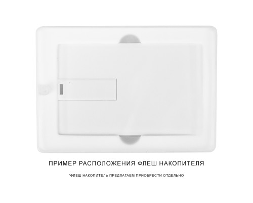 Футляр для флеш накопителя в виде кредитной карты, пластик, белый/прозрачный Футляр для флеш накопителя в виде кредитной карты, пластик, белый/прозрачный