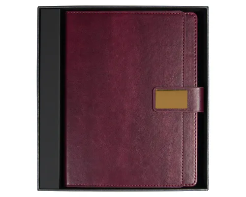 Ежедневник Alfa Brandy Business Edition B5 бордовый, в подарочной коробке