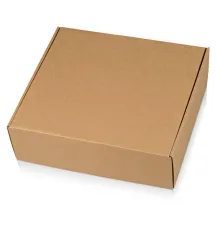 Коробка подарочная крафтовая, размер 250х250х100мм, самосборная