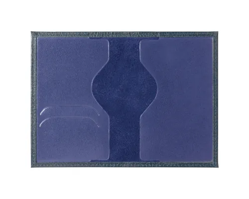 Обложка для паспорта Leather Sky Flotter Trend из натуральной кожи, темно-синяя 4142С