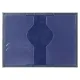 Обложка для паспорта Leather Sky Flotter Trend из натуральной кожи, темно-синяя 4142С