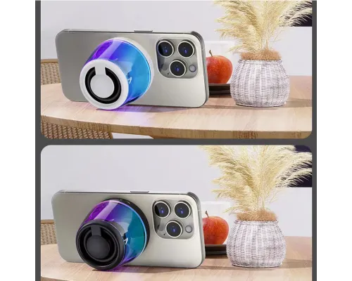 Колонка беспроводная MyTone Light  Magnet Sound, со светомузыкой, черная