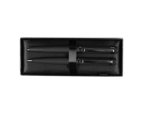 Набор ручек Attashe Solution, черный (ручка шариковая, роллер) в подарочной коробке Emotion