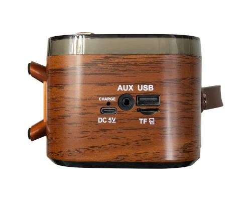 Ретро радио в стиле радиолы, диапазон частот  AM FM SW, USB, Bluetooth, Heritage Memories, со светодиодной подсветкой, цвет светло-коричневый