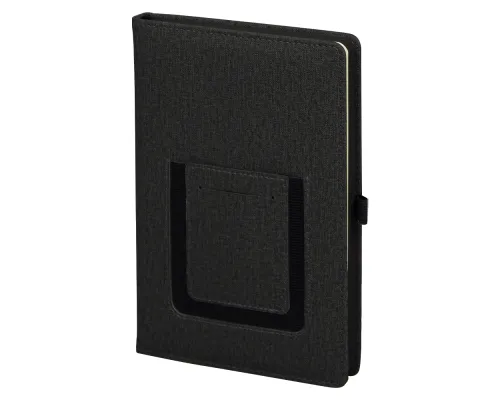 Ежедневник Smart Wallet Cambric A5, черный, недатированный, в твердой обложке с поролоном Ежедневник Smart Wallet Cambric A5, черный, недатированный, в твердой обложке с поролоном