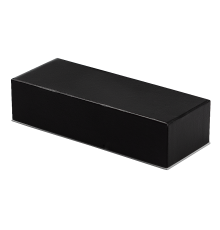 Футляр для одной или двух ручек Pencase Emotion Duo бумажный, черный с серебристым элементом