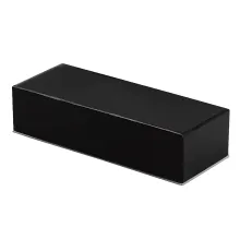 Футляр для одной или двух ручек Pencase Emotion Duo бумажный, черный с серебристым элементом